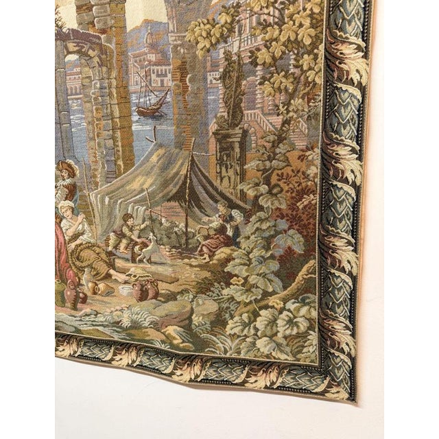 Large Italian Jacquard Tapestry after Francesco Guardi For Sale - Image 4 of 5