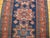 Tribal 1920s Blue Navy Geometric Tribal Antique Caucasian Lesghi Rug 4'0" X 7'3" Handknotted Wool Carpet For Sale - Image 3 of 5