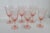 Early 20th Century Pink Stem Depression Glass Ribbed Glassware Wine Water Drink Goblets 4752b - 6pc For Sale - Image 4 of 15