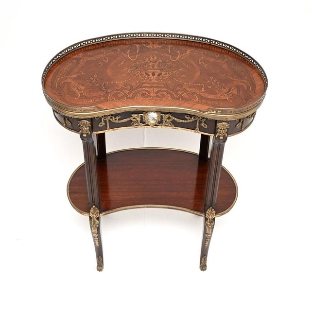 French Kidney Side Table, 1950s For Sale - Image 6 of 12