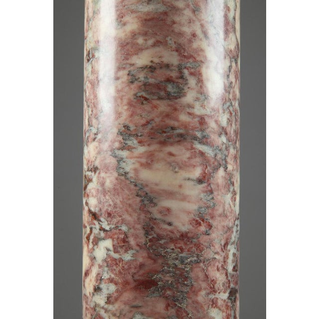 Gold 19th Century Napoleon III Brocatelle Marble Column For Sale - Image 8 of 17