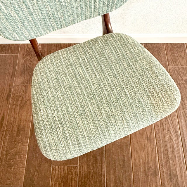 Wood Mid Century Danish Modern Unmarked Arne Hovmand Olsen High Back Teak Dining Chair MCM For Sale - Image 7 of 7