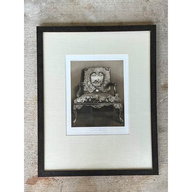 Framed Antique French Chair Print For Sale - Image 11 of 18