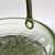 1930s Art Deco Green Uranium Glass Ice Bucket With Silver Overlay & Chrome Tongs - 2 Piece Set For Sale - Image 9 of 14