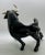 1950's Ceramic Black Bull Figurine With White Horns, a Pair For Sale - Image 11 of 13