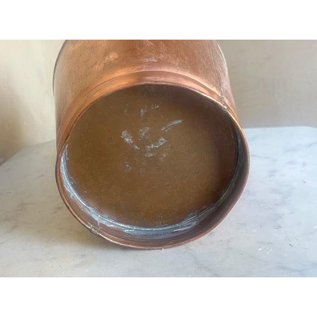 Antique French Copper Watering Can, 19th Century For Sale - Image 10 of 11