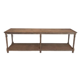 Belgian Oak Drapers Table For Sale