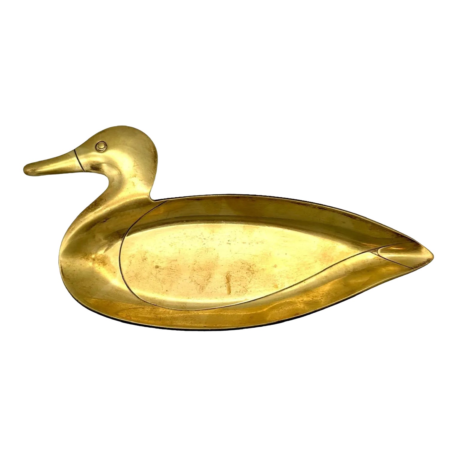 Mid20th Century Vintage Brass Duck Trinket Dish Chairish
