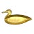 Mid-20th Century Vintage Brass Duck Trinket Dish For Sale