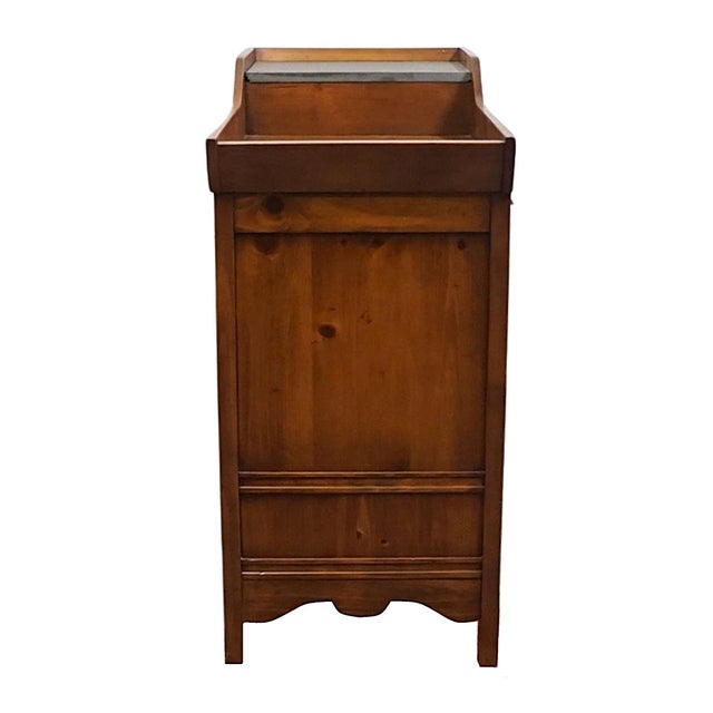 Link Taylor Pilgrim Pine Collection Rustic Country French 40" Dry Sink Server 1515 For Sale - Image 15 of 16
