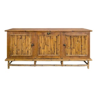 Split Bamboo Sideboard, 1960s For Sale
