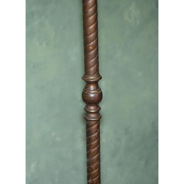 American Gothic Revival Bronze and Amber Glass Ship Lantern Floor Lamps, 1920, Set of 2 For Sale - Image 18 of 18