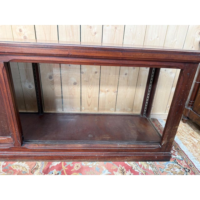 1920s Art Deco Shop Counter Display Case in Mahogany-Stained Wood, 1920s For Sale - Image 5 of 10