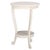 Wood Mary Pedestal Table in Ivory For Sale - Image 7 of 8