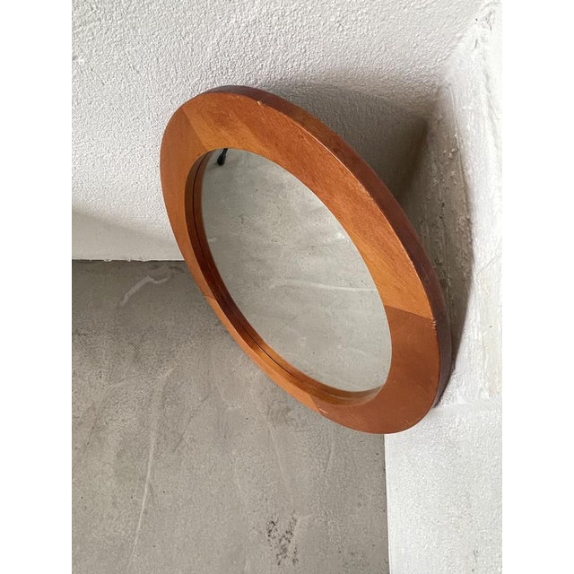 Oval Cherry Mirror, 1970s For Sale - Image 14 of 18