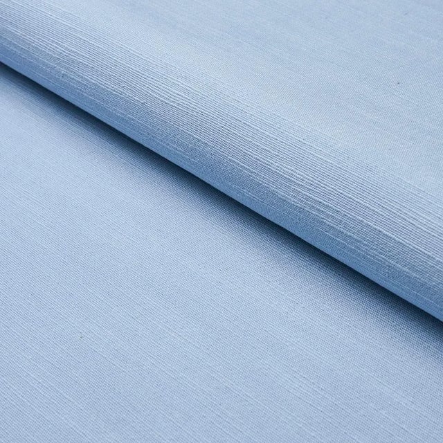 Sample - Schumacher Annabel Cotton Fabric, Sky For Sale