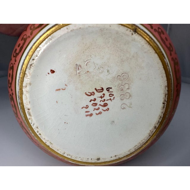 White Antique Royal Bonn Portrait Vase: Hand-Painted Gold Gilt Rococo Vase, Signed For Sale - Image 8 of 10