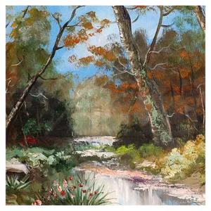 Landscape Painting, Oil on Canvas, Toni Bordignon