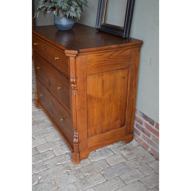 German Oak Chest of Drawers For Sale - Image 6 of 9