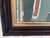 “Cabin Fern" Green Abstract Art in Antique Frame, Transitional Living Room Art by JTS For Sale In Minneapolis - Image 6 of 11