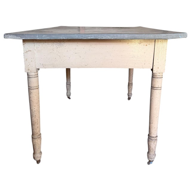 Late 19th Century Zinc-Top Garden Table For Sale In Chicago - Image 6 of 13