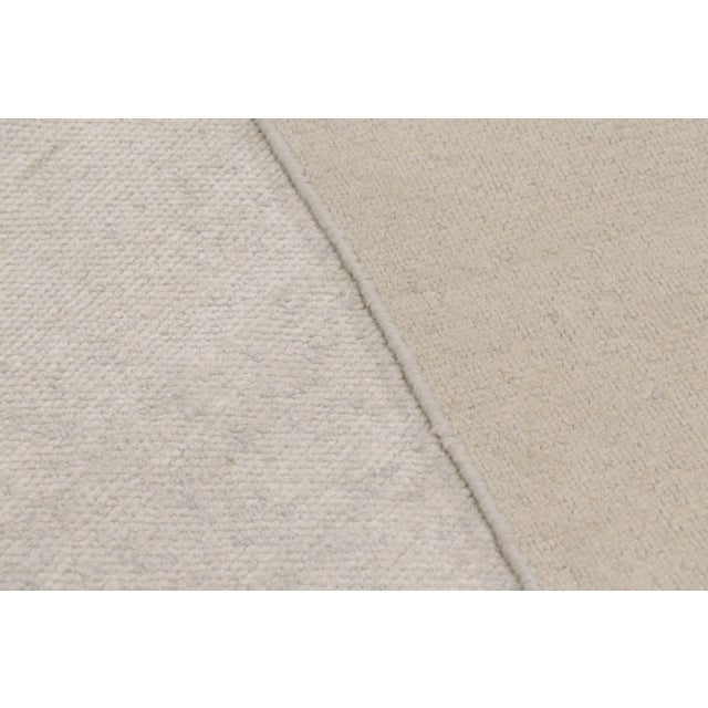 Ivory Rug & Kilim’s Oversized Contemporary Textural Solid Rug in Ivory Tones For Sale - Image 8 of 8