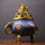 Traditional Late 20th Century Cloisonné Enamel Censer With Lion Finial and Dragon Handles For Sale - Image 3 of 8