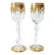 Vintage Baccarat ‘Prestige’ Gold Encrusted Crystal Glasses - Set of 2 For Sale