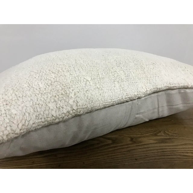 Boho Chic Turkish Natural Handmade Hemp Kilim Pillow For Sale - Image 3 of 6