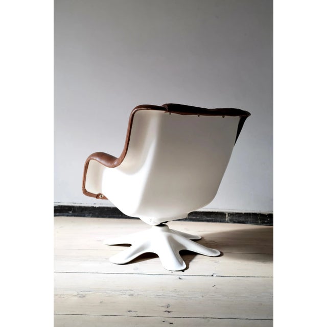 Finnish Turn-Tilt Model 418 Armchair by Yrjö Kukkapuro for Haimi, 1960s For Sale - Image 4 of 9