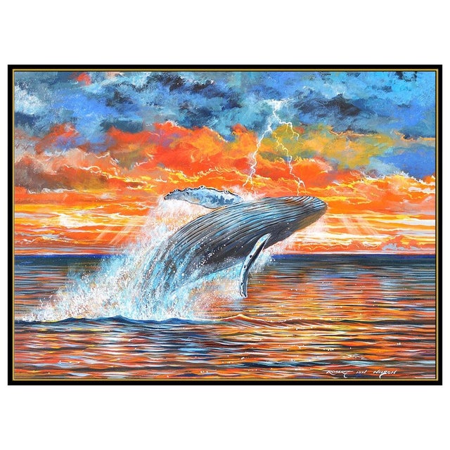 Message us to inquire about custom framing options! (Included for free with every purchase) The artwork here, "Leaping...