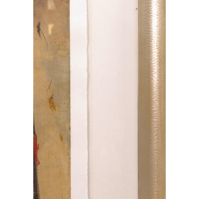 Contemporary John Baughman - Kadesh I-15, 2002 Signed Contemporary Mixed-Media Paper Framed For Sale - Image 3 of 7