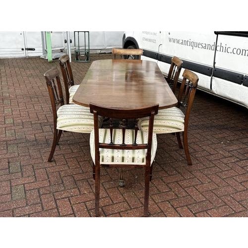 Antique Extending Dining Table and Chairs, Set of 7 For Sale - Image 13 of 18
