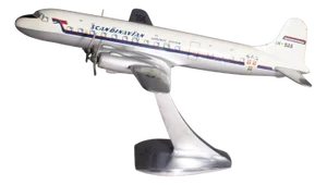 Aircraft Model in Metal of a Sas Dc-6, 1950s