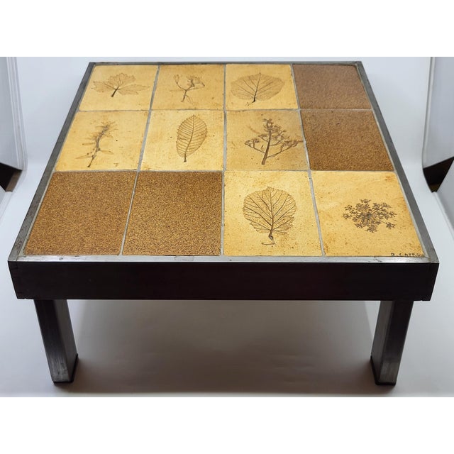 Mid-Century Modern Herbier Coffee Table by Roger Capron, 1970s For Sale - Image 3 of 18