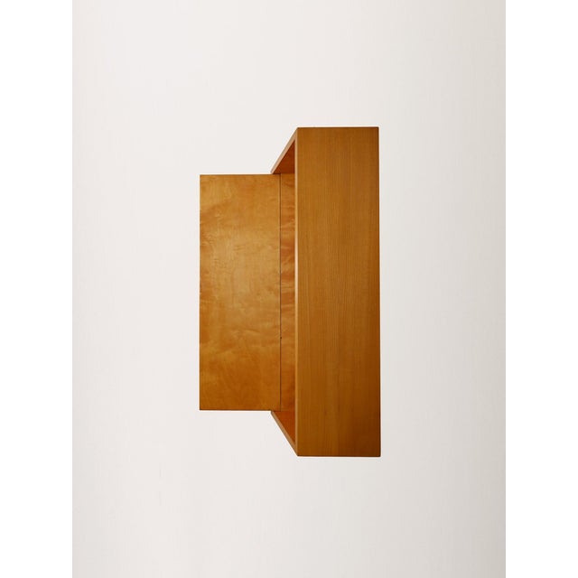 Scandinavian Secretary in Elm and Radish, 1950s For Sale - Image 9 of 10