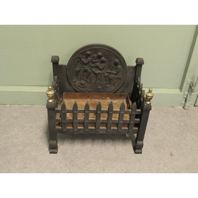 Gothic Style Free-Standing Fire Basket, 1920 For Sale - Image 3 of 7
