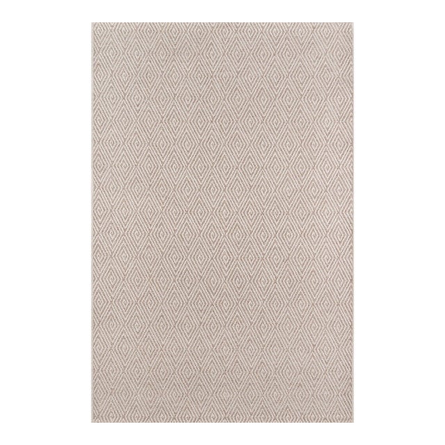 Erin Gates by Momeni Downeast Wells Natural Machine Made Polypropylene Runner 2' X 10' For Sale