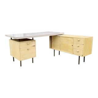 1960s Vintage L Shape Desk For Sale