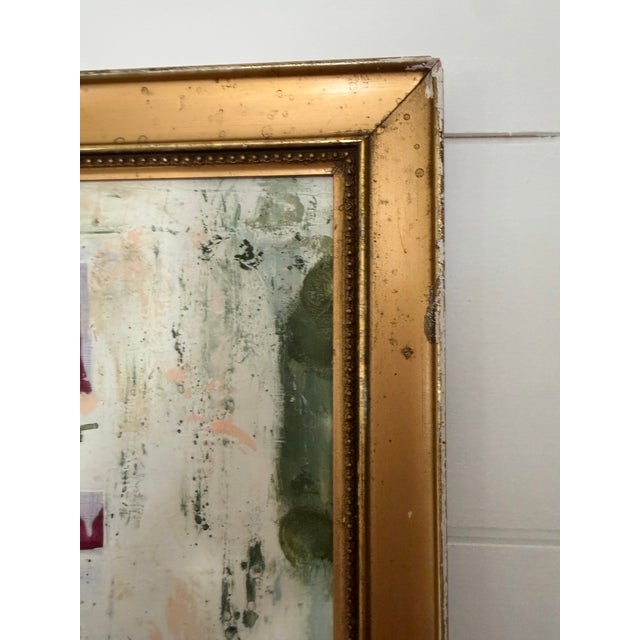 Original Abstract Painting in Antique Gilt Frame by Shannon Weir For Sale - Image 10 of 10