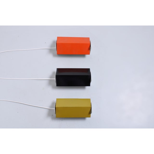 Adjustable Colored Metal Sconces by Anvia, 1960s, Set of 3 For Sale - Image 14 of 17