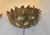 Italian Gilt Metal Lotus Flower Wall Sconces, 1980s For Sale - Image 6 of 13