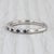 Metal Vera Wang Love 0.29ctw Sapphire Diamond Band 14k Gold Stackable Wedding Ring, Size 6.5 For Sale - Image 7 of 9