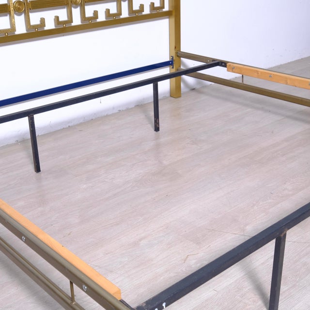 Italian Brass Double Bed from the 1970s For Sale - Image 3 of 18