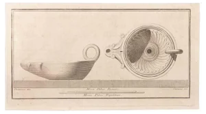 Aniello Cataneo, Oil Light, Etching, 18th Century