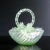 Basket in Opalescent Blown Glass attributed to Archimede Seguso, 1950s For Sale - Image 6 of 11