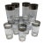 Dorothy Thorpe Platinum Band Highball Glasses-Set of 12 For Sale