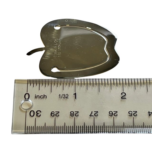 1990s 1990s Tiffany & Co. Sterling Silver Apple Bookmark For Sale - Image 5 of 5