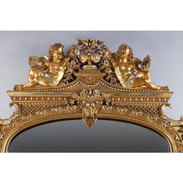 Napoleon III Louis XVI Mirror, 1870s For Sale - Image 4 of 18