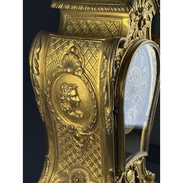 Gilt Bronze Mantel Clock, 1850s For Sale - Image 9 of 15